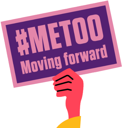 A hand holding #MeToo label