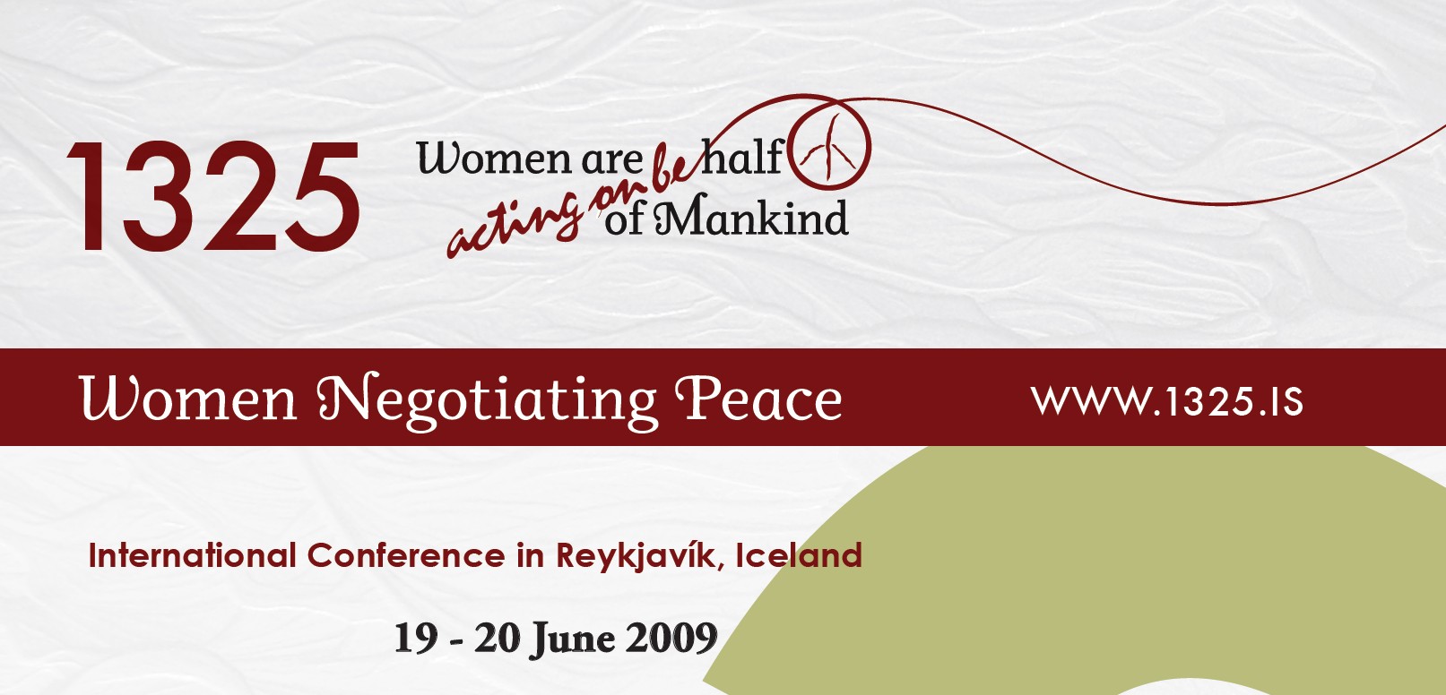 Women Negotiating Peace Conference Poster