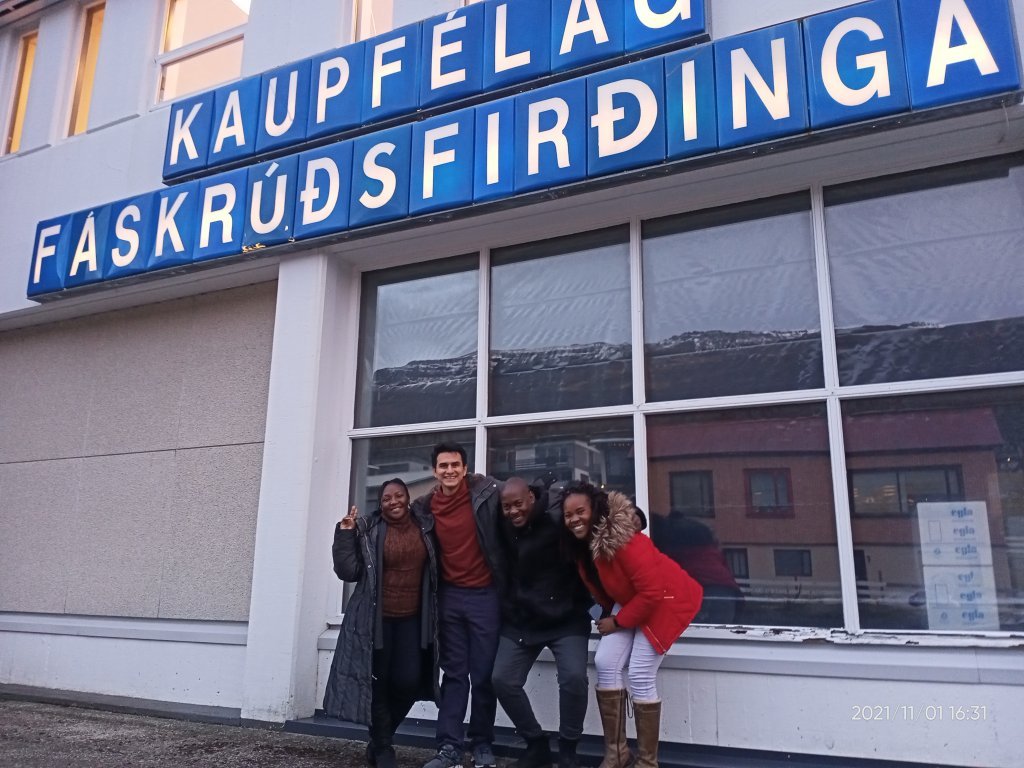 In front of Kaupfélag Fáskrúðsfirðinga