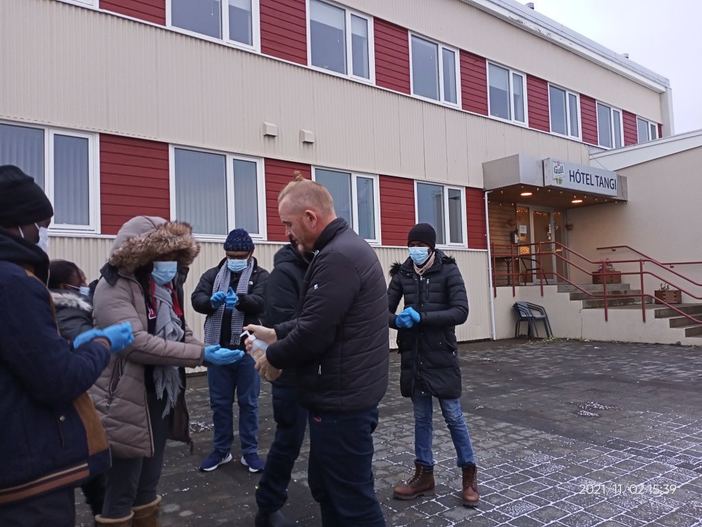 Getting ready for visiting Brim Vopnafirði