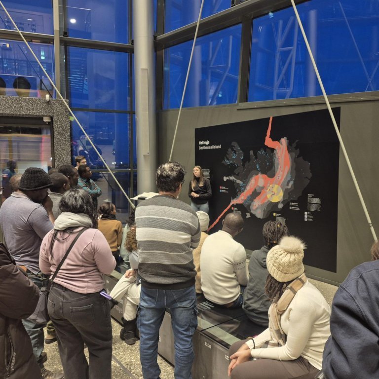 Hearing about Iceland´s volcanic history