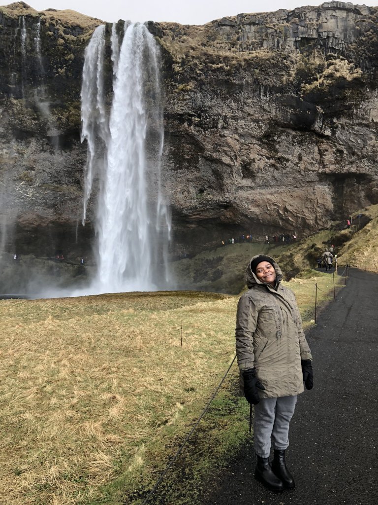 Ibrahim and Seljalandsfoss