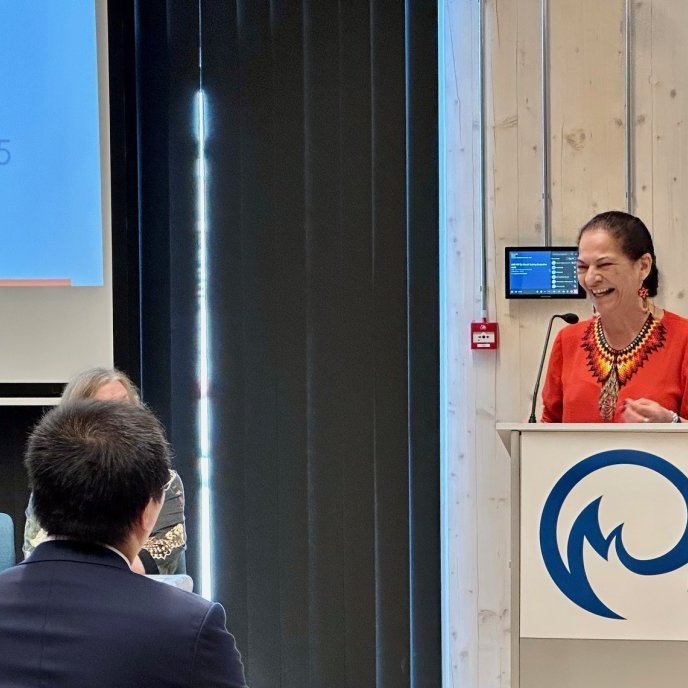 Lidia Brito, Assistant Director-General of UNESCO for Natural Sciences, addresses the gathering.