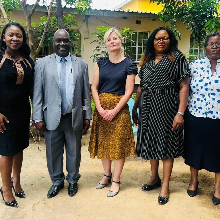 From left: Lirani Kaluwa Katutu, Dr. Daniel Sikawa, Dr. Irma Erlingsdóttir, Dr. Tasokwa Kakota, Yananda Madhlopa