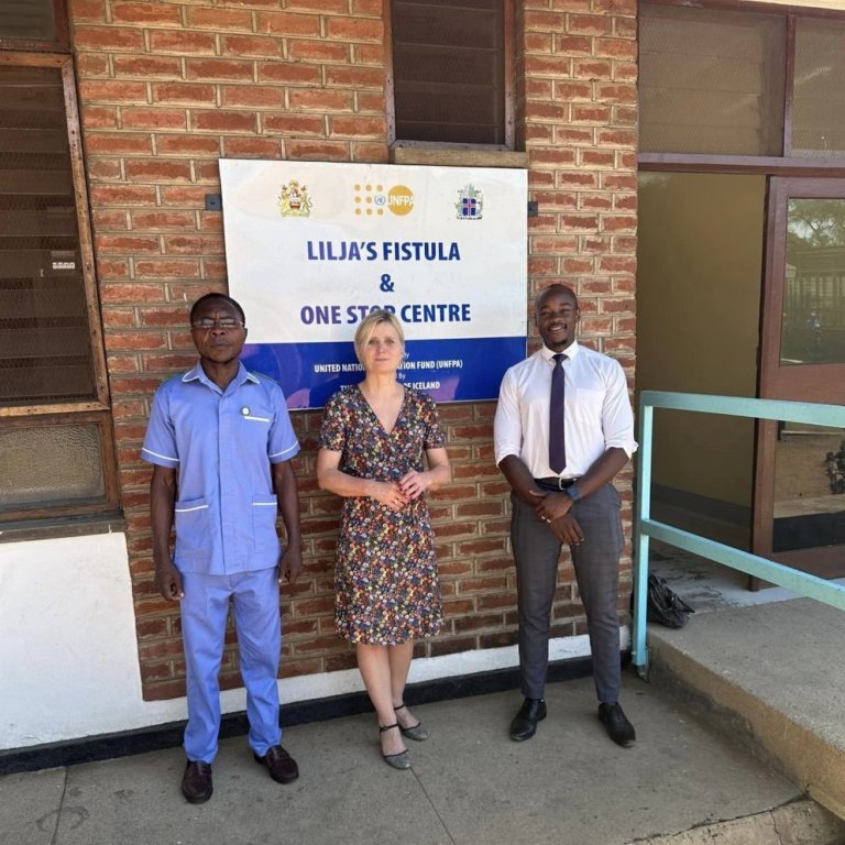 Dr. Irma Erlingsdóttir visiting Lilja's Fistula & One Stop Centre