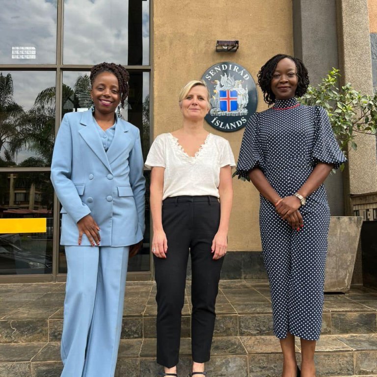 Dr. Irma Erlingsdóttir with representatives from Malawi University of Science and Technology