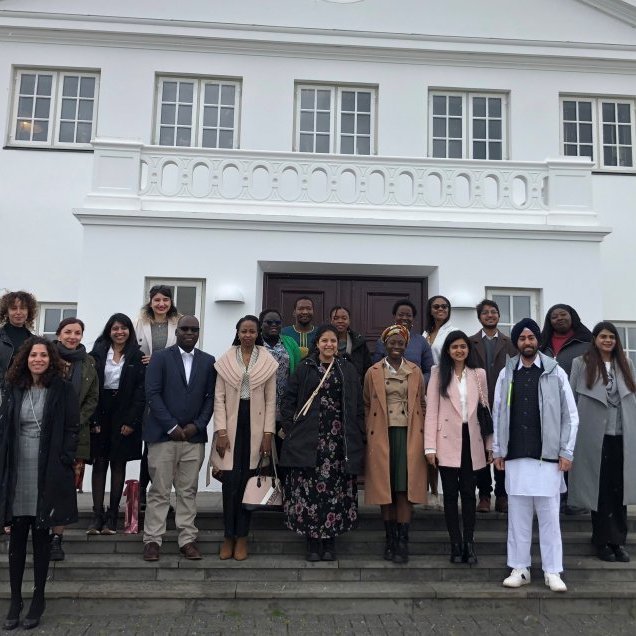 The GRÓ GEST fellows of year 2022 visited the president of Iceland at Bessastaðir, the president's residence.