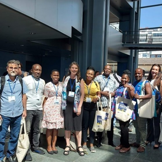 GRÓ FTP alumni group presenting at IIFET conference in Galicia 2022.