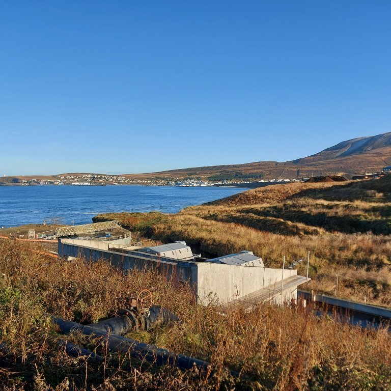 View from Haukamýri towards Húsavík
