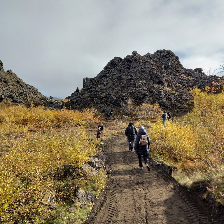 Walking around Dimmuborgir