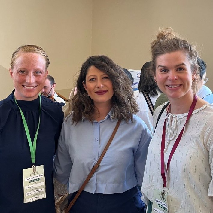 GEST alumna Carmen Keshek (2018) joined GEST staff in introducing the GEST programme at Birzeit's study fair.