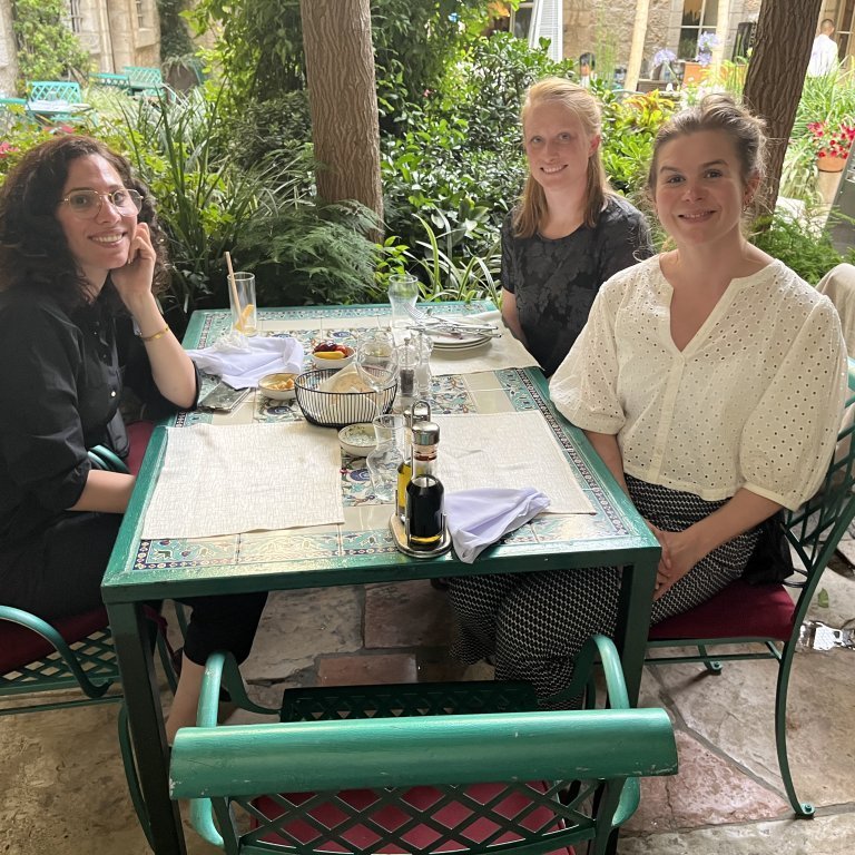 GRÓ GEST staff met with GEST alumna Razan Wazwaz (2022) in Jerusalem.