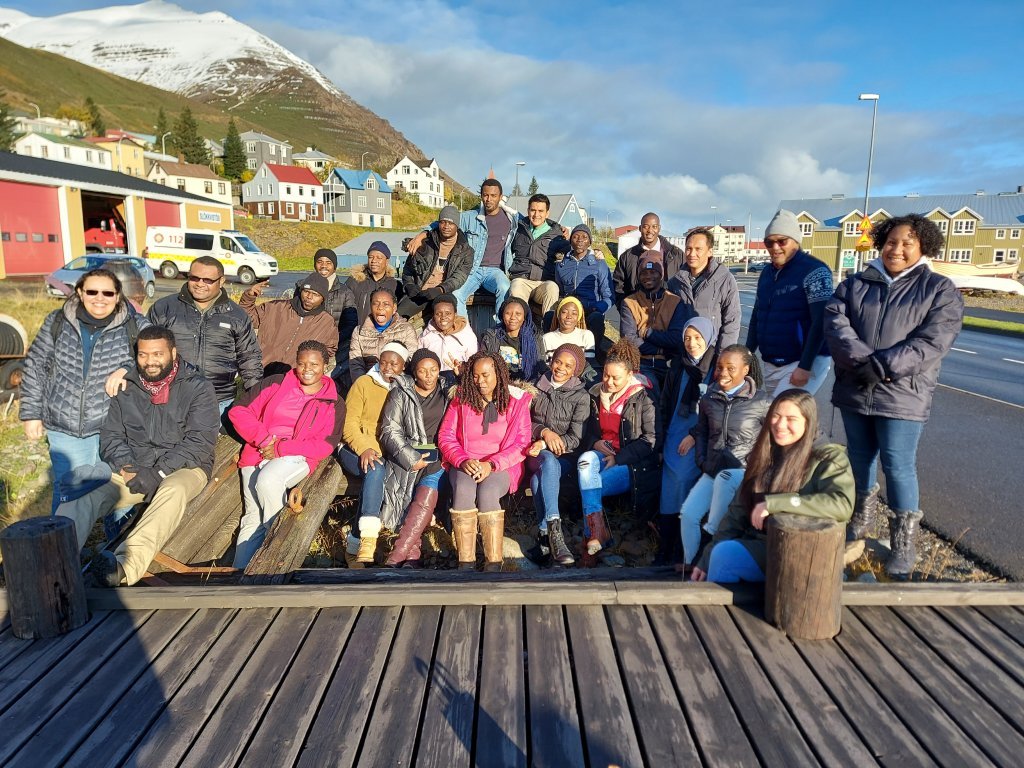 Outside the Herring Era Museum in Siglufjörður