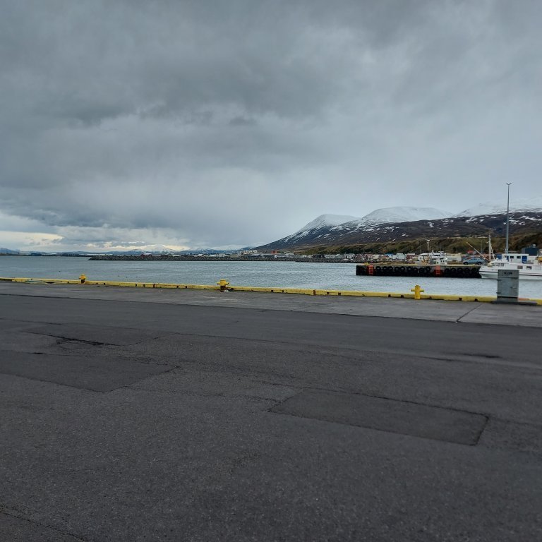 View from Verið of Sauðárkrókur harbour
