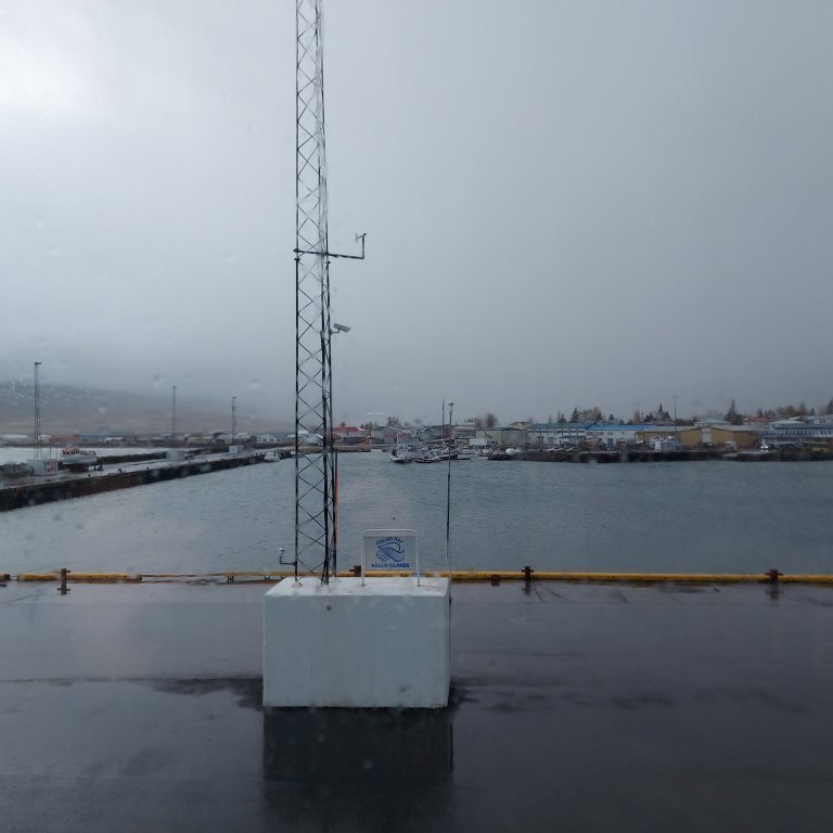 Looking from the plant towards Dalvík