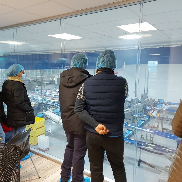 A bird´s eye view of the processing line