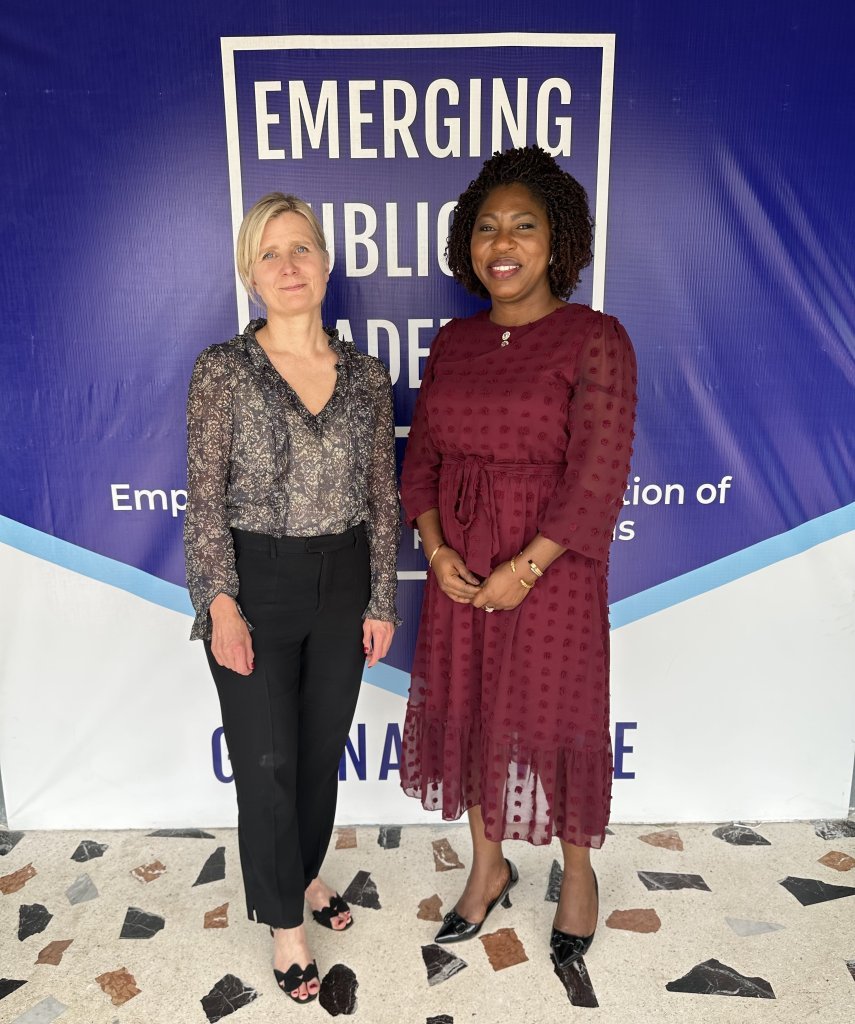 Dr. Irma Erlingsdóttir and Ms. Juliet Amoah, Country Director of Emerging Public Leaders of Ghana