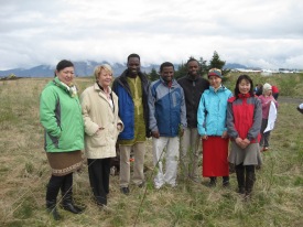 The 2010 UNU-LRT fellows with the former president of Iceland Ms. Vigdís Finnbogadóttir