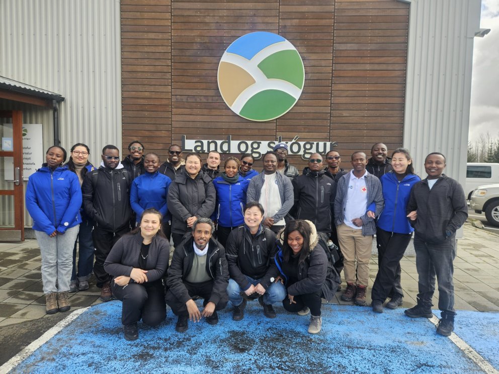 GRÓ LRT Fellows Visit Land and Forest Iceland in Gunnarsholt, South of Iceland
