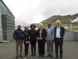 Dr Malone with the UNU-GTP Fellows and Director