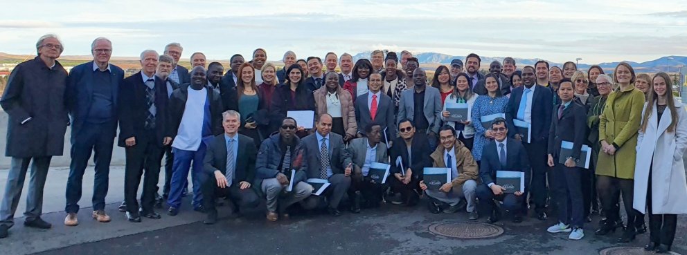 Fellows, staff, and guests at the graduation