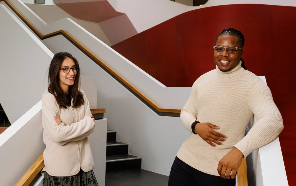 GRÓ GEST Erasmus+ fellows: Bleona Kurteshi from the University of Pristina, Kosovo and Orlando Javon…