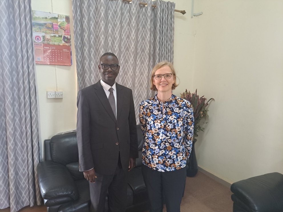 Dr Edward Yeboah, Acting Director of CSIR-SRI and Ms Berglind Orradottir, Deputy Director of GRÓ LRT…