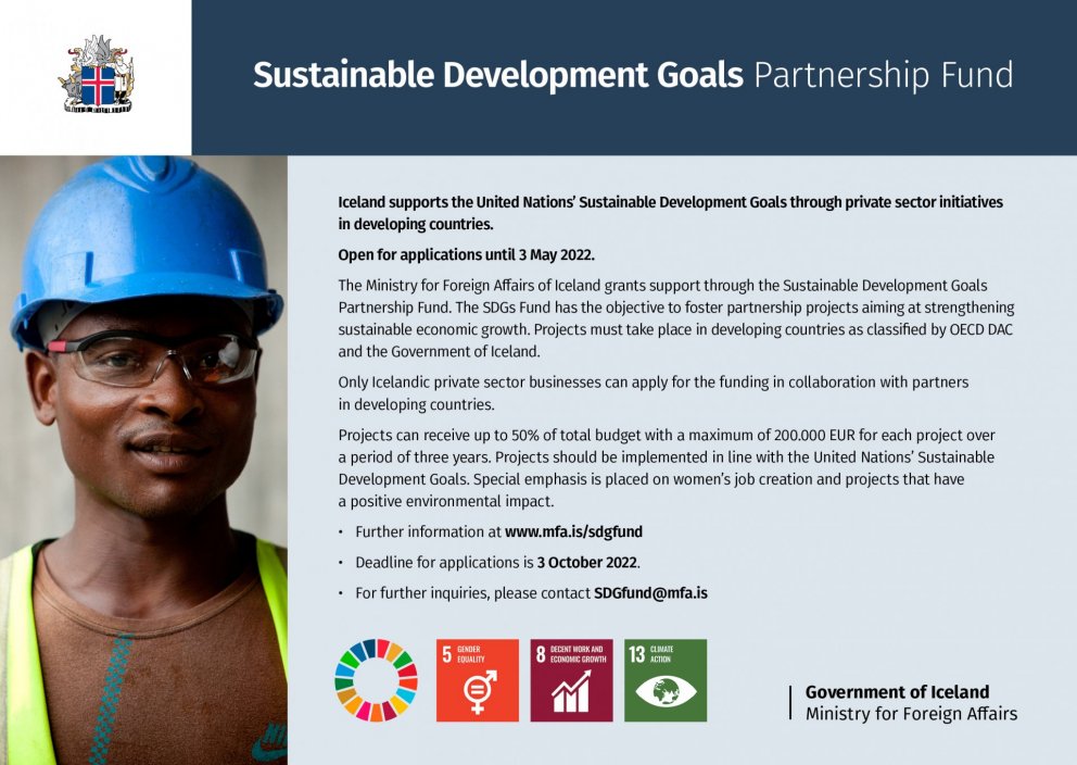 Sustainable Development Goals Partnership Fund open for applications