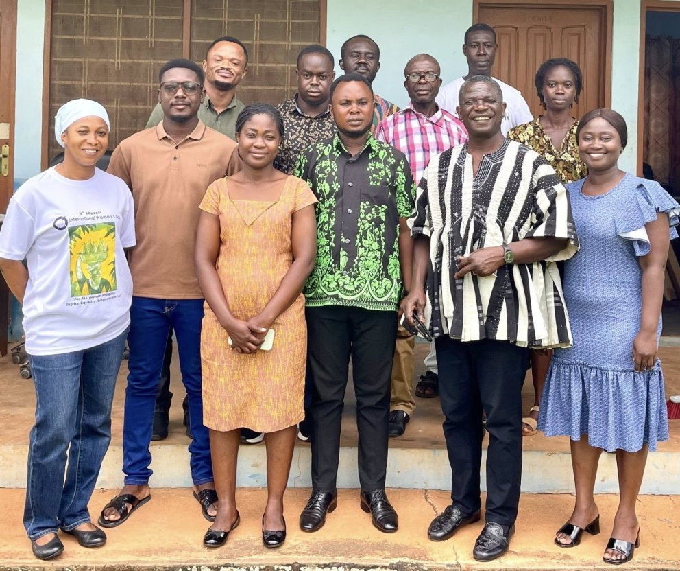 Far left: Rukaya Issah, GRÓ GEST alumna of 2024. GRÓ is well represented here, as standing far right…