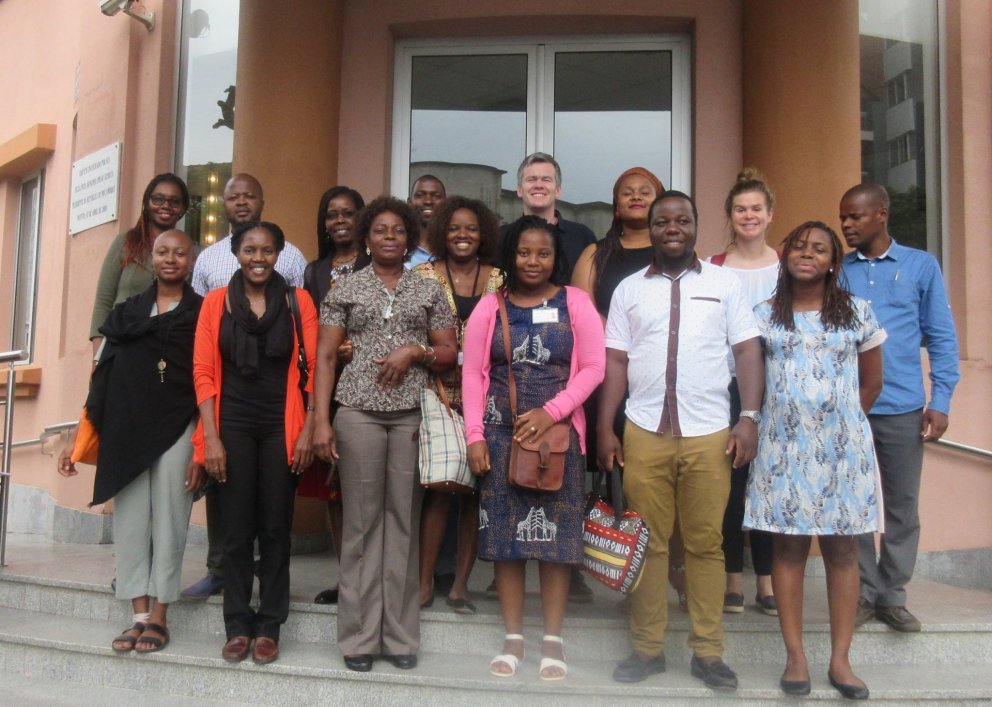 From the top left: Sandra Chilengue (2013 alumni), Alberto Cumbe (2013 alumni), Cecília Sibambo (201…