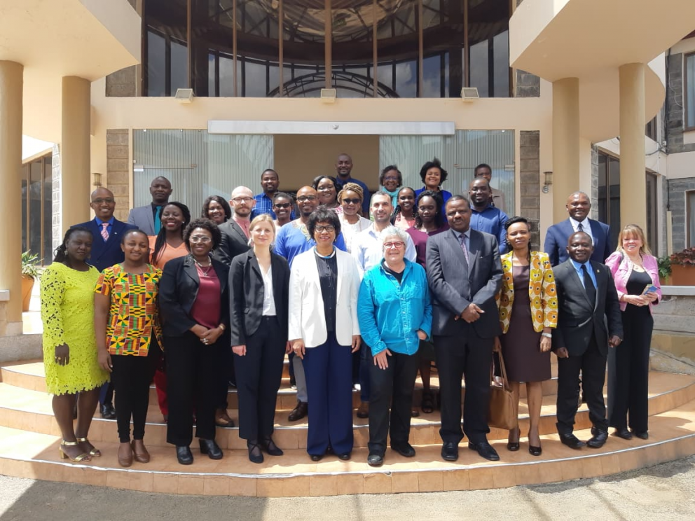 Staff and fellows from GEST along with representatives from the UNESCO Management of Social Transfor…