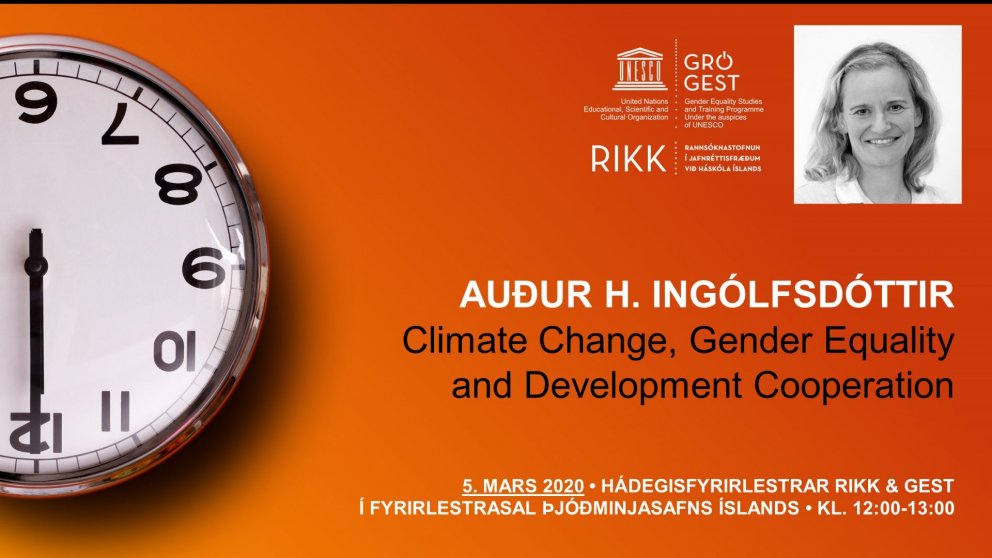 Climate Change, Gender Equality and Development Cooperation