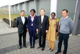 UN Secretary-General Ban Ki-moon meets with UNU-LRT fellows
