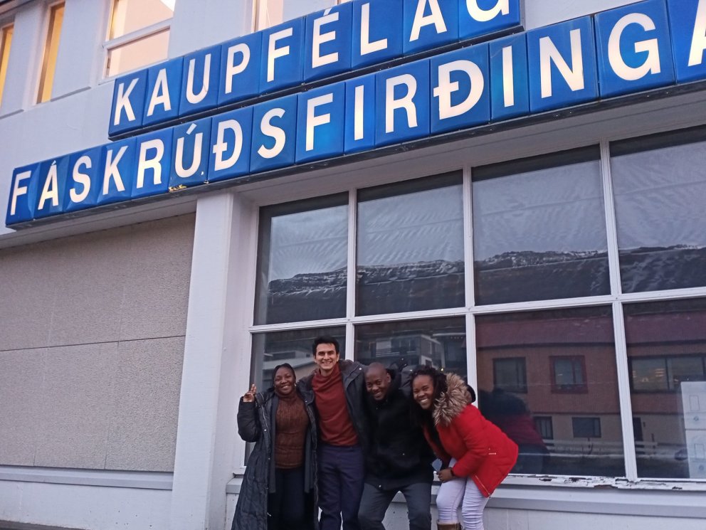 In front of Kaupfélag Fáskrúðsfirðinga