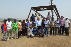 Short course participants and instructors by well AS-3 in the Assal geothermal field