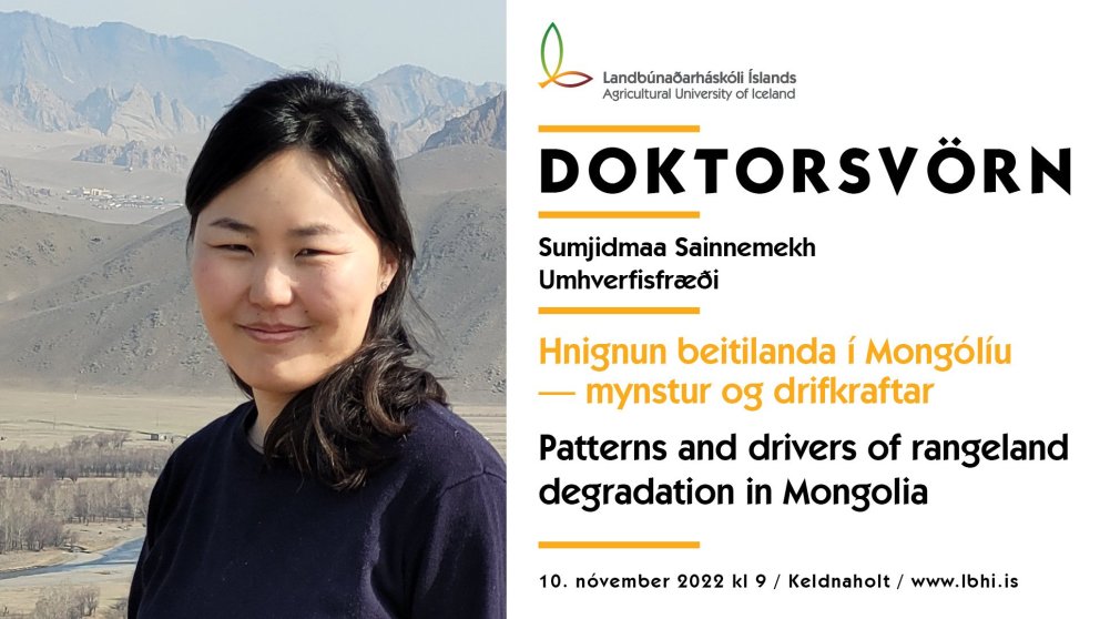 PhD defence by Sumjidmaa Sainnemekh