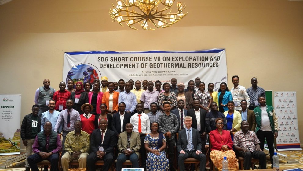 At the opening ceremony in Naivasha