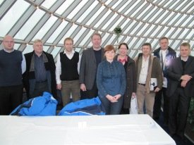 The Estonian delegation with staff of the UNU-FTP. Hannes Ulmas is third from left