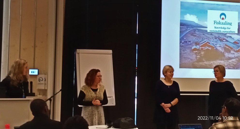 GRÓ-FTP fellows attend a presentation given by our visitors from Fiskaaling.