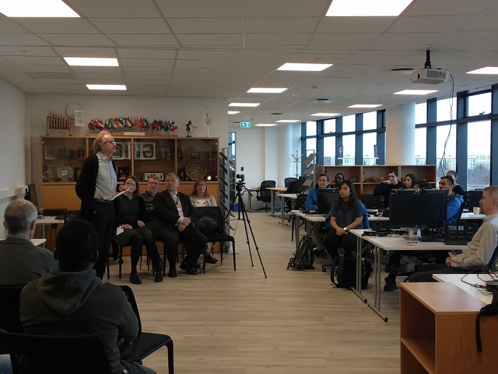 Director Gudni Axelsson opening the Six Month Training of 2022