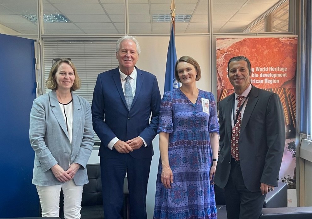 Auðbjörg Halldórsdóttir, Iceland’s Permanent Delegate to UNESCO, Prof. Hubert Gijzen, Director of th…