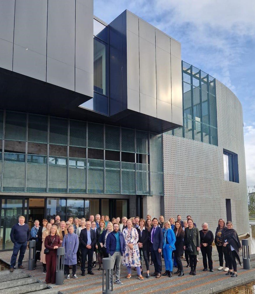 Participants of the UNESCO Day 2023, outside Edda - House of Icelandic
