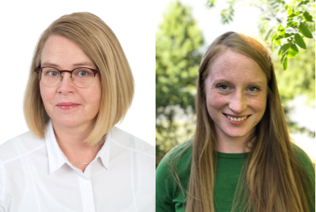 Guðrún Eysteinsdóttir og Védís Ólafsdóttir