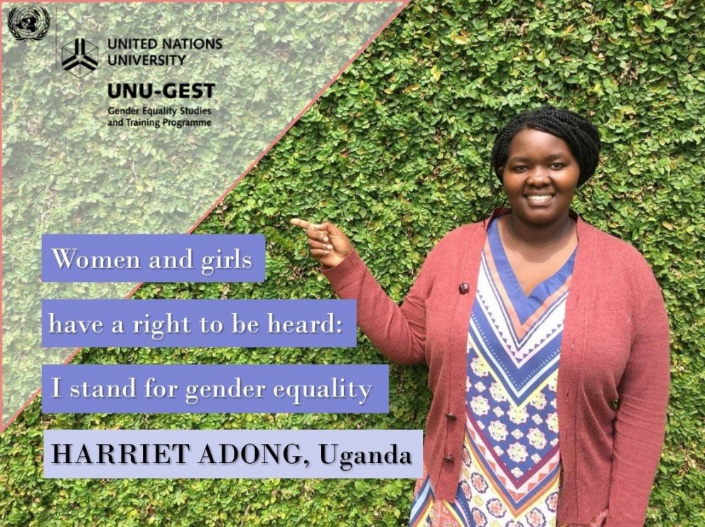 UNU-GEST alumni Harriet Adong is working as Executive Director of FIRD in Uganda