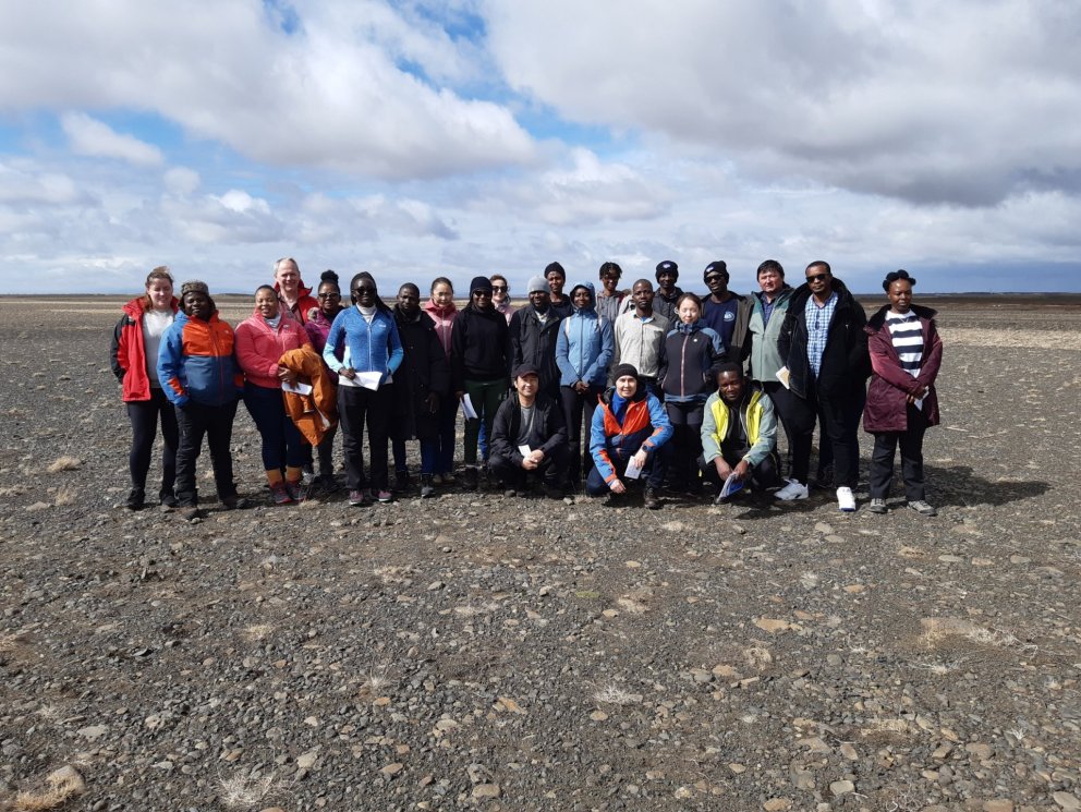 GRÓ LRT fellows with two SCSI specialists: Dr Magnús H. Jóhannsson and Guðný Rut Guðnadóttir