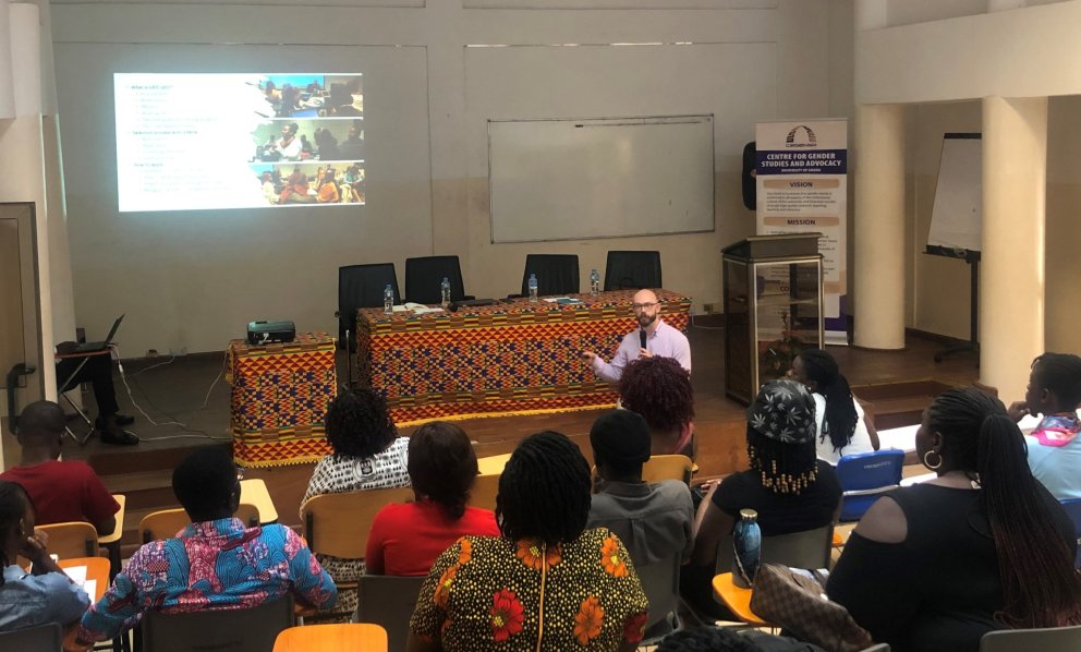 Info meeting at the University of Ghana