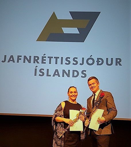 Erla Hlín Hjálmarsdóttir and Pétur Waldorff received two grants on 19th June