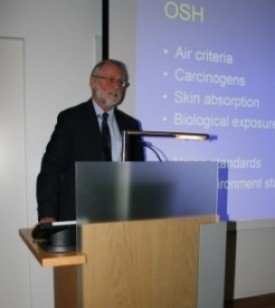 Dr. Kevin Brown lecturing on OHS in geothermal development