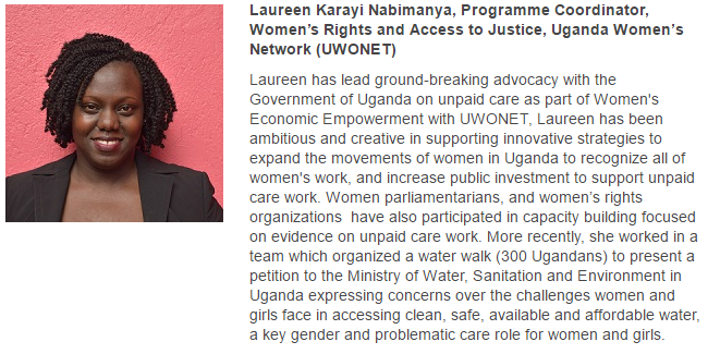 Laureen Karayi Nabimanya, Programme Coordinator, Women’s Rights and Access to Justice, Uganda Women’…