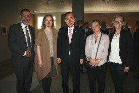 Mr Ban Ki-moon, the UNU-LRT Team and Dr Bragason